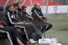 Regionalliga Süd - FC Ingolstadt 04 II - FC Augsburg - Trainerbank rechst Joe Albersinger