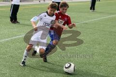 U 13 FC Ingolstadt  gegen SpVgg Unterhaching - Julian Schleibinger FC Ingolstadt (weiß) - Foto: Jürgen Meyer