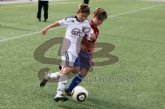 U 13 FC Ingolstadt  gegen SpVgg Unterhaching - Julian Schleibinger FC Ingolstadt (weiß) - Foto: Jürgen Meyer