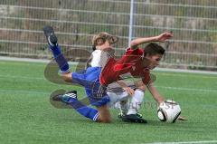 U 13 FC Ingolstadt  gegen SpVgg Unterhaching - Julian Weidinger FC Ingolstadt (weiß) - Foto: Jürgen Meyer