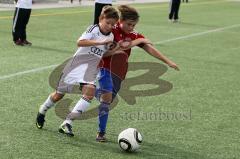 U 13 FC Ingolstadt  gegen SpVgg Unterhaching - Julian Schleibinger FC Ingolstadt (weiß) - Foto: Jürgen Meyer