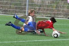 U 13 FC Ingolstadt  gegen SpVgg Unterhaching - Julian Weidinger FC Ingolstadt (weiß) - Foto: Jürgen Meyer