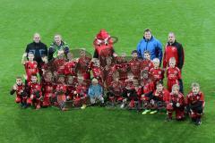 2. BL  - Saison 2013/2014 - FC Ingolstadt 04 - 1.FC Kaiserslautern - Einlaufkids vor dem Spiel