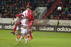 2. BL  - Saison 2013/2014 - FC Ingolstadt 04 - 1.FC Kaiserslautern - Andre Mijatović (4) köpft zum Tor