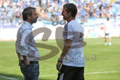 2. BL - 1860 München - FC Ingolstadt 04 - 1:0 - Sportdirektor Thomas Linke mit Cheftrainer Marco Kurz vor dem Spiel