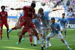 2. BL - 1860 München - FC Ingolstadt 04 - 1:0 - Alfredo Morales (6) köpft zum Tor, rechts Benny Lauth