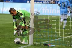 2. BL - 1860 München - FC Ingolstadt 04 - 1:0 - Torwart Ramazan Özcan (1) nach dem 1:0