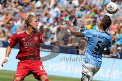 2. BL - 1860 München - FC Ingolstadt 04 - 1:0 - links Philipp Hofmann (28) gegen Vallori