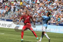 2. BL - 1860 München - FC Ingolstadt 04 - 1:0 - links Philipp Hofmann (28) gegen Vallori