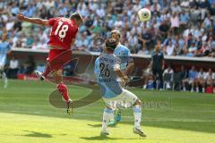 2. BL - 1860 München - FC Ingolstadt 04 - 1:0 - Christian Eigler (18) Kpfball aufs Tor