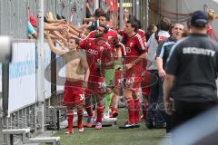 2. BL - 1860 München - FC Ingolstadt 04 - 1:0 - Schnazer bedanken sich bei den Fans