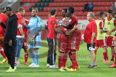 2. BL - FC Ingolstadt 04 - DSC Armenia Bielefeld - 3:2 - Cheftrainer Marco Kurz jubel Spielende Sieg