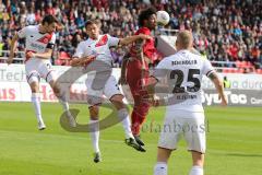 2. BL - FC Ingolstadt 04 - FC St. Pauli - 1:2 - Caiuby Francisco da Silva (31) Kopfballduell