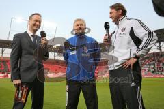 2. BL - Saison 2013/2014 - FC Ingolstadt 04 - FSV Frankfurt - 0:1 - Trainer FSV Benno Möhlmann und Cheftrainer Ralph Hasenhüttl im Interview