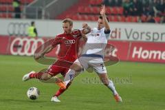 2. BL - Saison 2013/2014 - FC Ingolstadt 04 - FSV Frankfurt - 0:1 - Moritz Hartmann (9) und rechts Marc Andre Kauko FSV