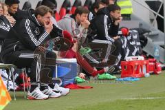 2. BL - FC Ingolstadt 04 - Dynamo Dresden - Saison 2013/2014 - Cheftrainer Ralph Hasenhüttl an der Bank