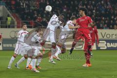 2. BL  - Saison 2013/2014 - FC Ingolstadt 04 - 1.FC Kaiserslautern - Caiuby Francisco da Silva (31) köpft zum Tor