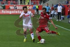 2. BL - FC Ingolstadt 04 - 1. FC Köln - 2014 - Konstantin Engel (22) rechts und links Danial Halfar