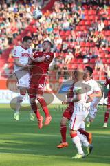 2. BL - FC Ingolstadt 04 - 1. FC Köln - 2014 - Kopfballduell - rechts Philipp Hofmann (28) und links Miso Brecko