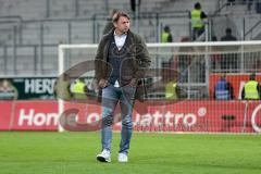 2. BL - Saison 2013/2014 - FC Ingolstadt 04 - SC Paderborn - Niederlage Enttäuschung Cheftrainer Ralph Hasenhüttl