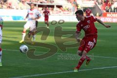 2. BL - FC Ingolstadt 04 - 1. FC Köln - 2014 - Pascal Groß (20) zielt aufs Tor, drüber