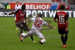 FC Ingolstadt 04 - FC Energie Cottbus - Buchner Andreas (#16 FC Ingolstadt) - Danny da Costa (#21 FC Ingolstadt) - Fomitschow Andre (weiss Cottbus) - Foto: Jürgen Meyer