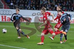 2. BL 2014 - FC Ingolstadt 04 - 1860 München - 2:0 - Philipp Hofmann (28) knapp am Tor