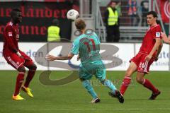 2. BL - FC Ingolstadt 04 - Fortuna Düsseldorf - 1:2 - Ralph Gunesch (26) rechts und links Danny da Costa (21)