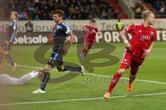 2. BL 2014 - FC Ingolstadt 04 - 1860 München - 2:0 - Philipp Hofmann (28) zieht ab zum 1:0 Tor für Ingolstadt Jubel
