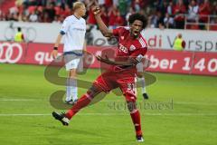 2. BL - FC Ingolstadt 04 - DSC Armenia Bielefeld - 3:2 - Tor Jubel Caiuby Francisco da Silva (31) zum 3:2 Treffer