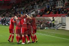 FC Ingolstadt 04 - VfR Aalen 2:0 - Tor durch Caiuby Francisco da Silva (31) und Tor Jubel