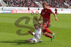 2. BL - FC Ingolstadt 04 - FC St. Pauli - 1:2 - stürmt zum Tor Philipp Hofmann (28)