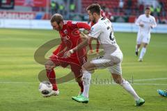 2. BL - FC Ingolstadt 04 - SV Sandhausen - Saison 2013/2014 - links Moritz Hartmann (9) und rechts Simon Tüting