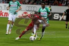 2. BL - Saison 2013/2014 - FC Ingolstadt 04 - SpVgg Greuther Fürth - Moritz Hartmann (9 FC Ingolstadt 04) - Djurdjic Nikola (10 Greuther Fürth)