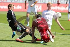 2. BL - FC Ingolstadt 04 - Karlsruher SC - 0:2 - Marvin Matip (34) scheitert an Torwart Dirk Orlishausen