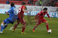 2. BL - Saison 2013/2014 - FC Ingolstadt 04 - VfL Bochum - rechts Almog Cohen (36) spielt sich frei, verzettelt sich aber