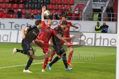 2. BL - Saison 2013/2014 - FC Ingolstadt 04 - SC Paderborn - Moritz Hartmann (9) fällt vor dem Tor und moniert Hand