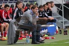 2. BL - FC Ingolstadt 04 - Fortuna Düsseldorf - 1:2 - Cheftrainer Ralph Hasenhüttl und Michael Henke