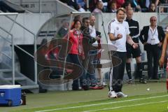 2. BL - FC Ingolstadt 04 - 1. FC Köln - 2014 - Cheftrainer Ralph Hasenhüttl schreit ins Spielfeld