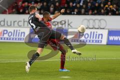 2. BL 2014 - FC Ingolstadt 04 - 1860 München - 2:0 - gerade eingewechselt Collin Quaner (11) und erzielt das 2:0 für Ingolstadt Tor Jubel