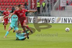 2. BL - FC Ingolstadt 04 - Fortuna Düsseldorf - 1:2 -  Christian Eigler (18) wird gefoult
