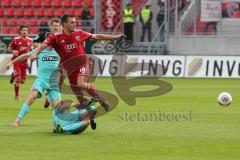 2. BL - FC Ingolstadt 04 - Fortuna Düsseldorf - 1:2 -  Christian Eigler (18) wird gefoult