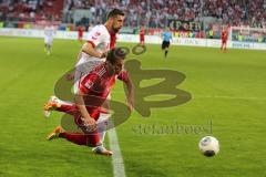 2. BL - FC Ingolstadt 04 - 1. FC Köln - 2014 - Stefan Lex (14) läuft zum Tor und fällt hin