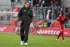 2. BL - FC Ingolstadt 04 - SV Sandhausen - Saison 2013/2014 - Niederlage, Cheftrainer Ralph Hasenhüttl geht vom Platz