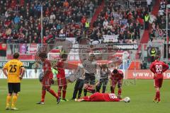 2. BL - FC Ingolstadt 04 - Dynamo Dresden - Saison 2013/2014 - Philipp Hofmann (28) verletzt