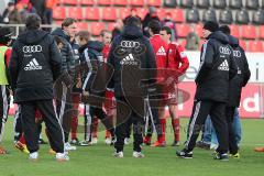 2. BL - FC Ingolstadt 04 - SV Sandhausen - Saison 2013/2014 - Speil ist aus, Niederlage für die Schanzer, Cheftrainer Ralph Hasenhüttl holt das Team zusammen