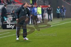 2. BL - Saison 2013/2014 - FC Ingolstadt 04 - FSV Frankfurt - 0:1 - Cheftrainer Ralph Hasenhüttl regt sich auf