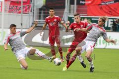 2. BL - FC Ingolstadt 04 - 1.FC Union Berlin 0:1 - Christoph Knasmüllner (7) und hinten Alfredo Morales (6)