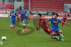 2. BL - Saison 2013/2014 - FC Ingolstadt 04 - VfL Bochum - Alfredo Morales (6) wird von den Beinen geholt