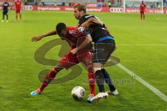 2. BL - Saison 2013/2014 - FC Ingolstadt 04 - SC Paderborn - links Collin Quaner (11) im Zweikampf mit Thomas Brettels rechts